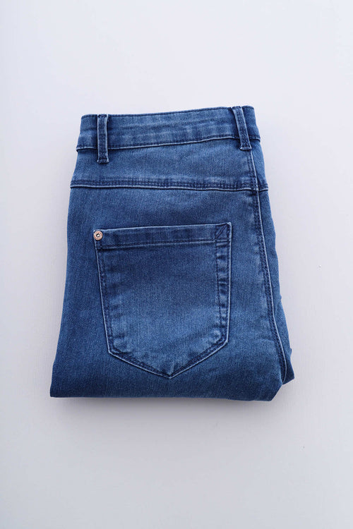 Only High Waist Skinny Jeans Mid Denim - Image 5