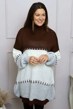 Doris Polo Knitted Jumper Cocoa Cocoa - Doris Polo Knitted Jumper Cocoa