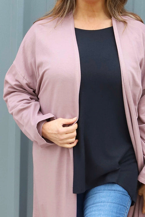 Halette Cotton Jacket Mauve - Image 3