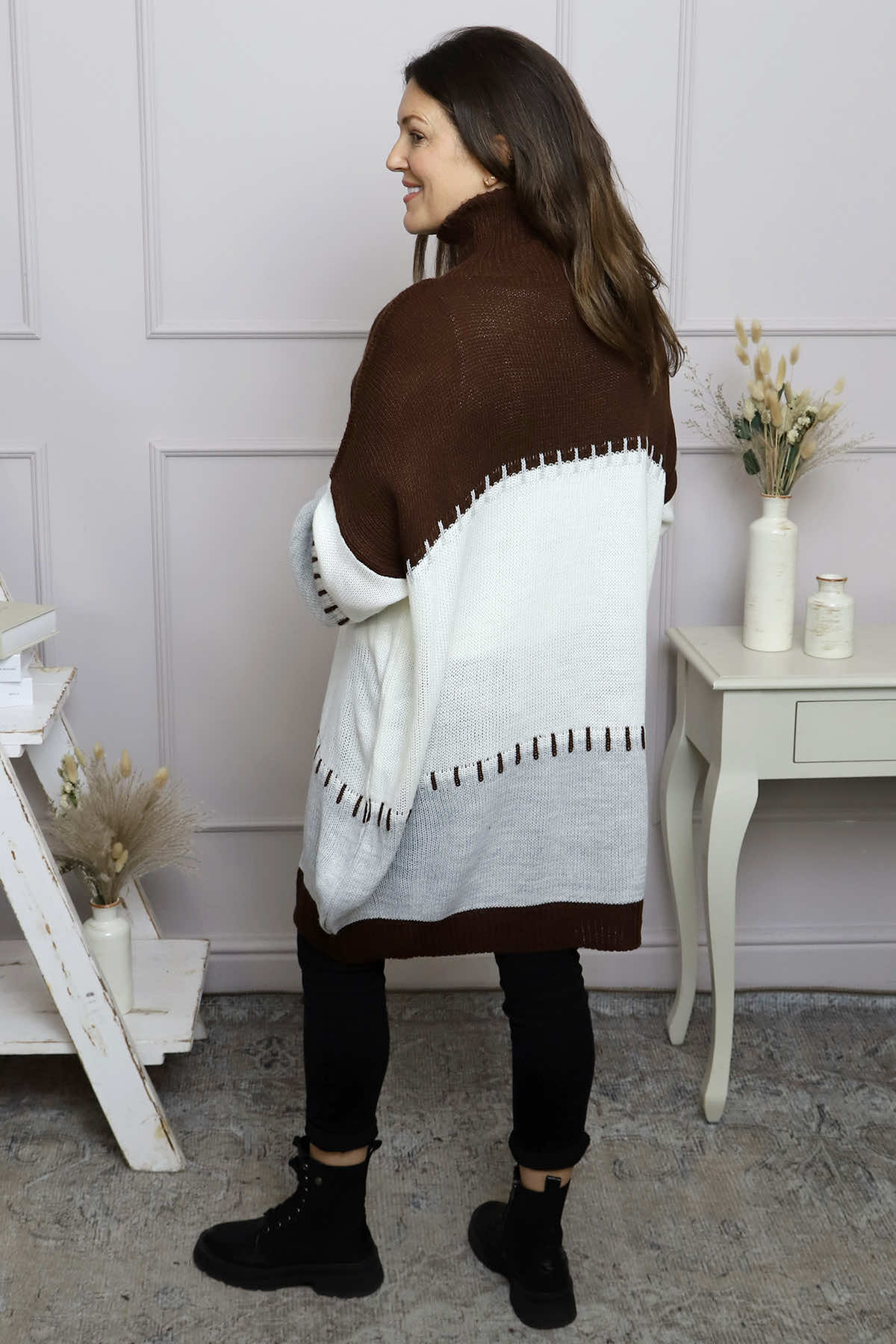 Doris Polo Knitted Jumper Cocoa