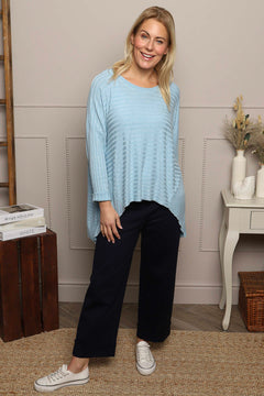 Allissa Knit Top Light Blue