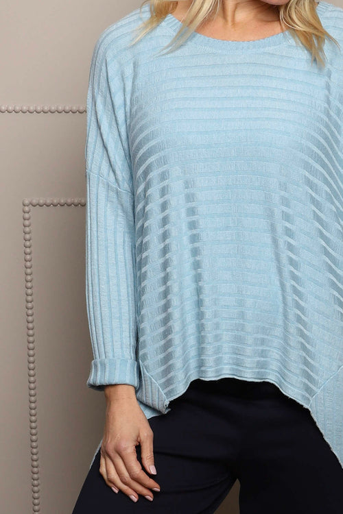 Allissa Knit Top Light Blue - Image 2