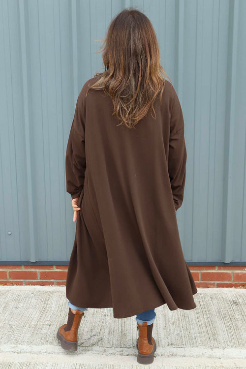 Halette Cotton Jacket Cocoa - Image 4