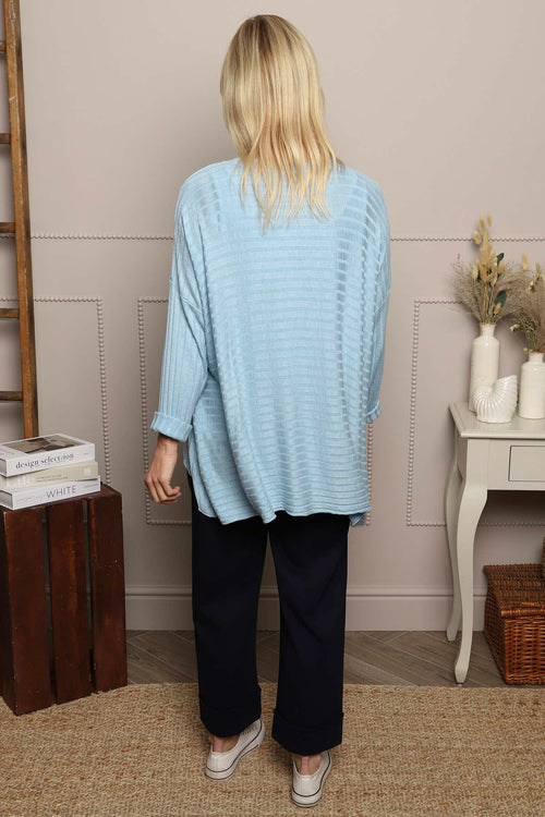 Allissa Knit Top Light Blue - Image 4