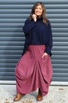 Orla Needlecord Parachute Skirt Plum
