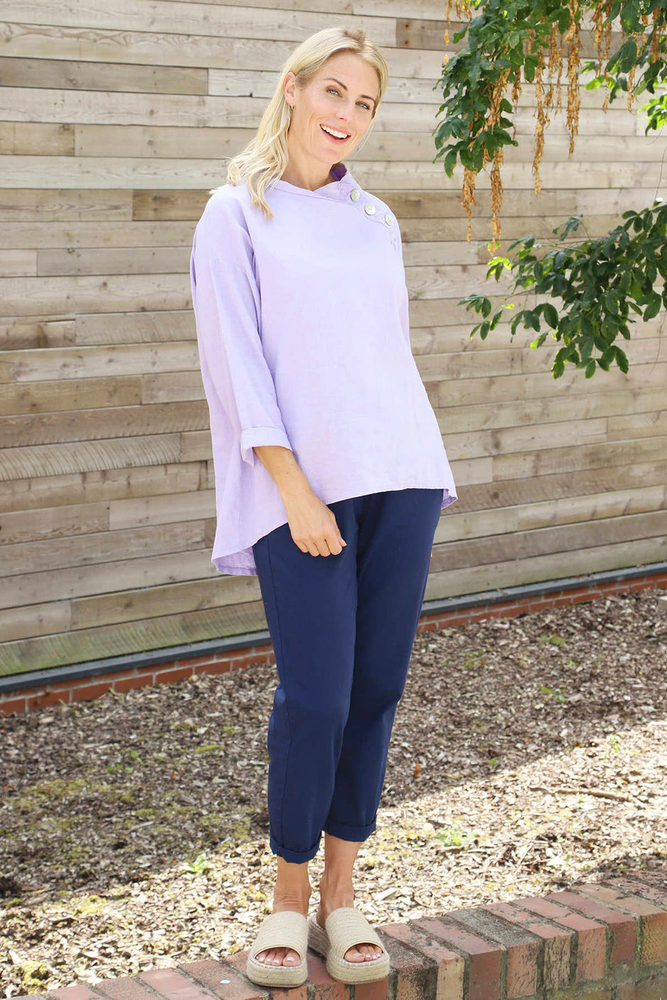 Bradley Linen Top Lilac