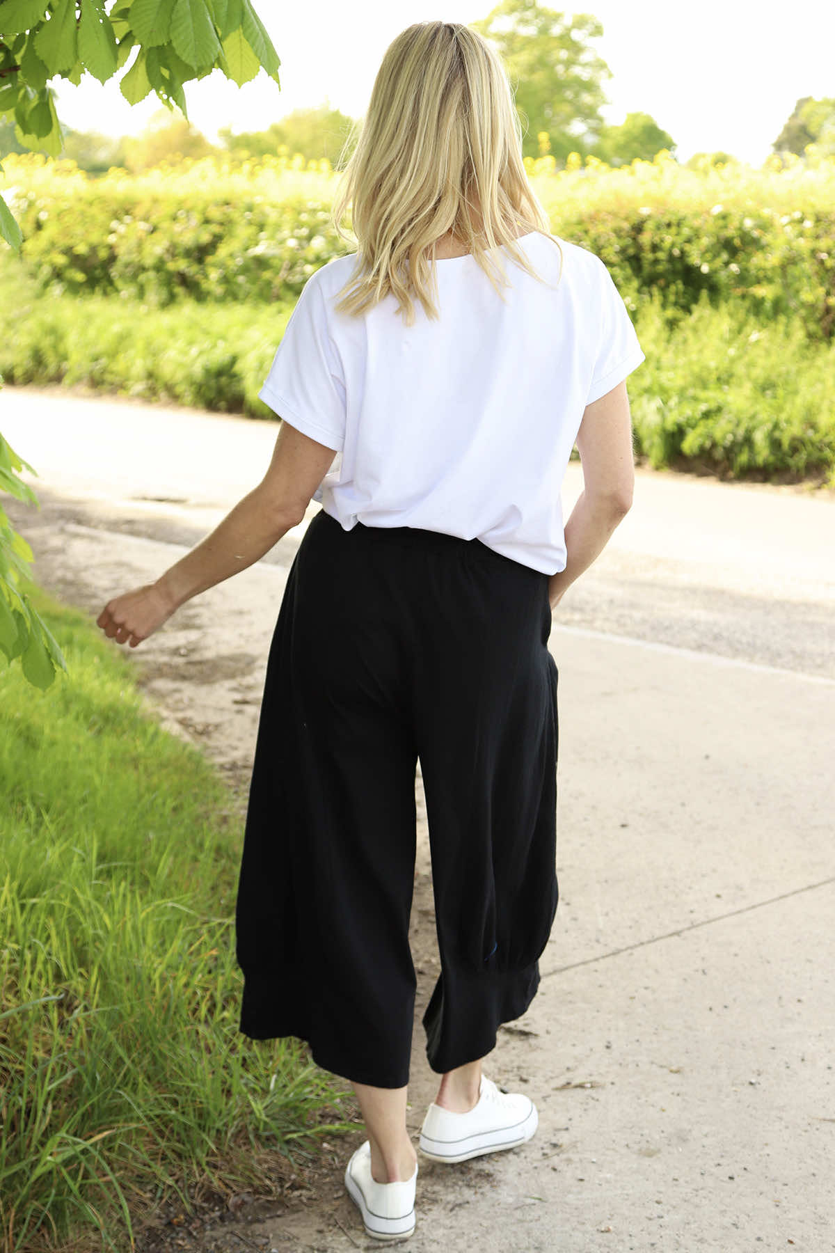 Lorna Cotton Culottes Black