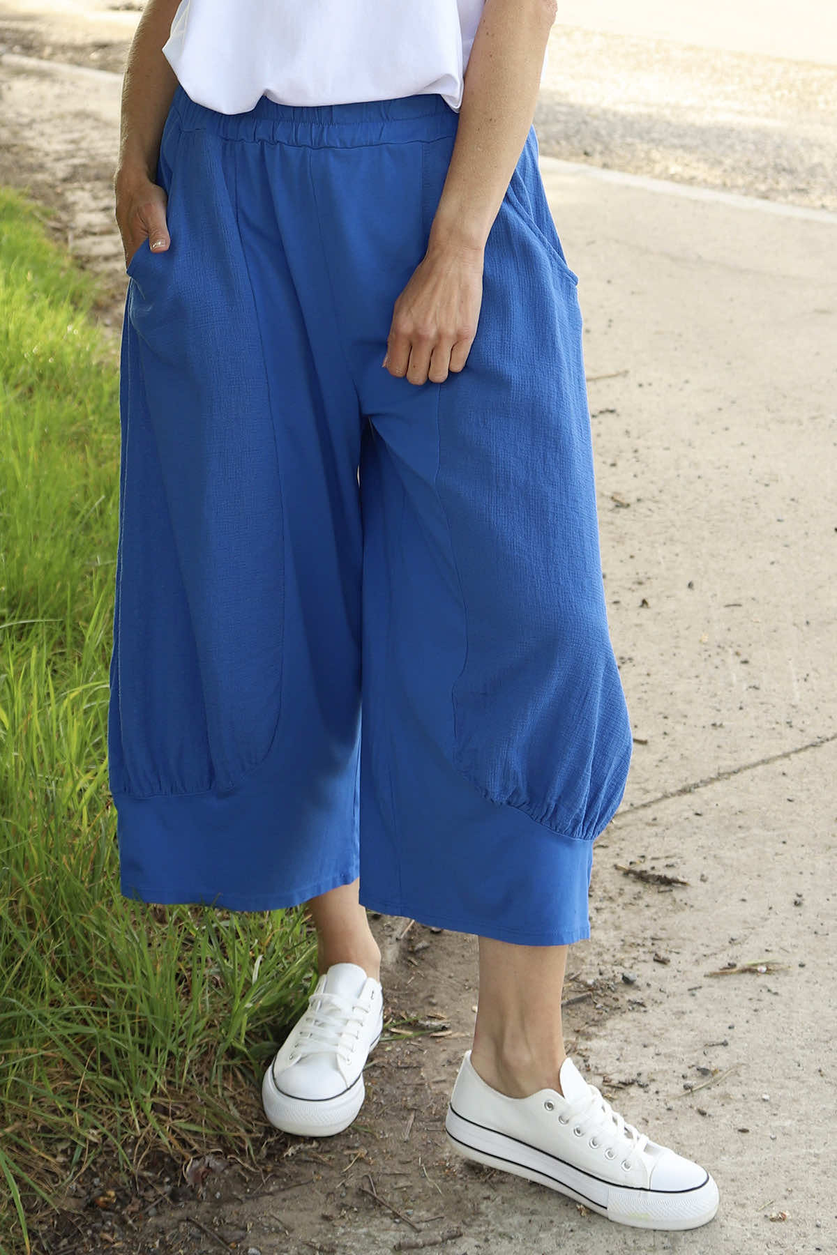 Lorna Cotton Culottes Cobalt