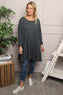 Portofino Cotton Tunic Charcoal