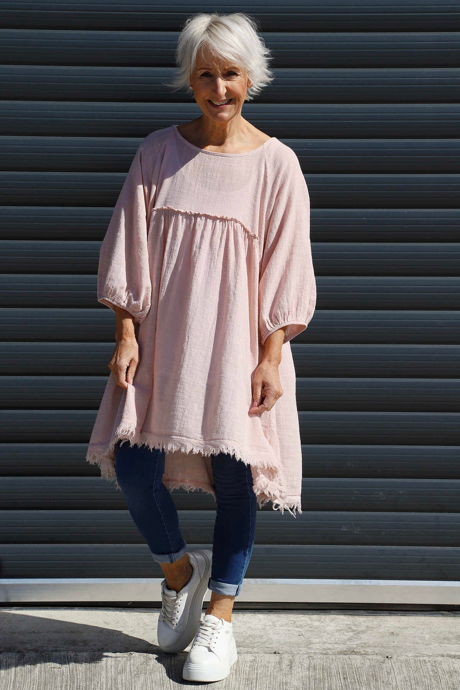 Kadenzia Cotton Tunic Pink