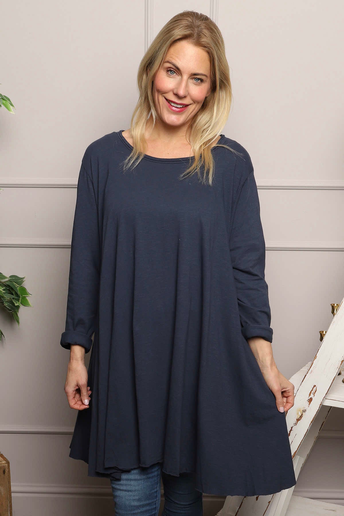 Portofino Cotton Tunic Navy
