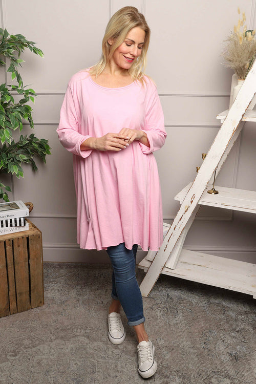 Portofino Cotton Tunic Pink - Image 2