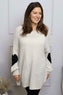 Magdalena Heart Sleeve Knitted Jumper Stone