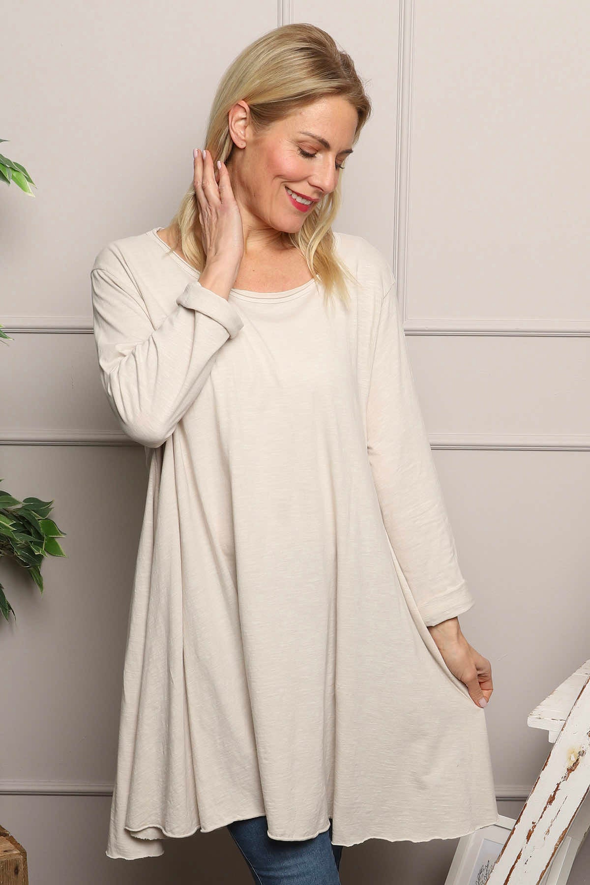Portofino Cotton Tunic Stone