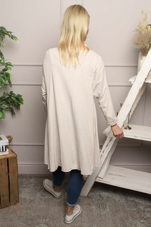 Portofino Cotton Tunic Stone - Image 4