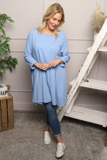 Portofino Cotton Tunic Blue Blue - Portofino Cotton Tunic Blue