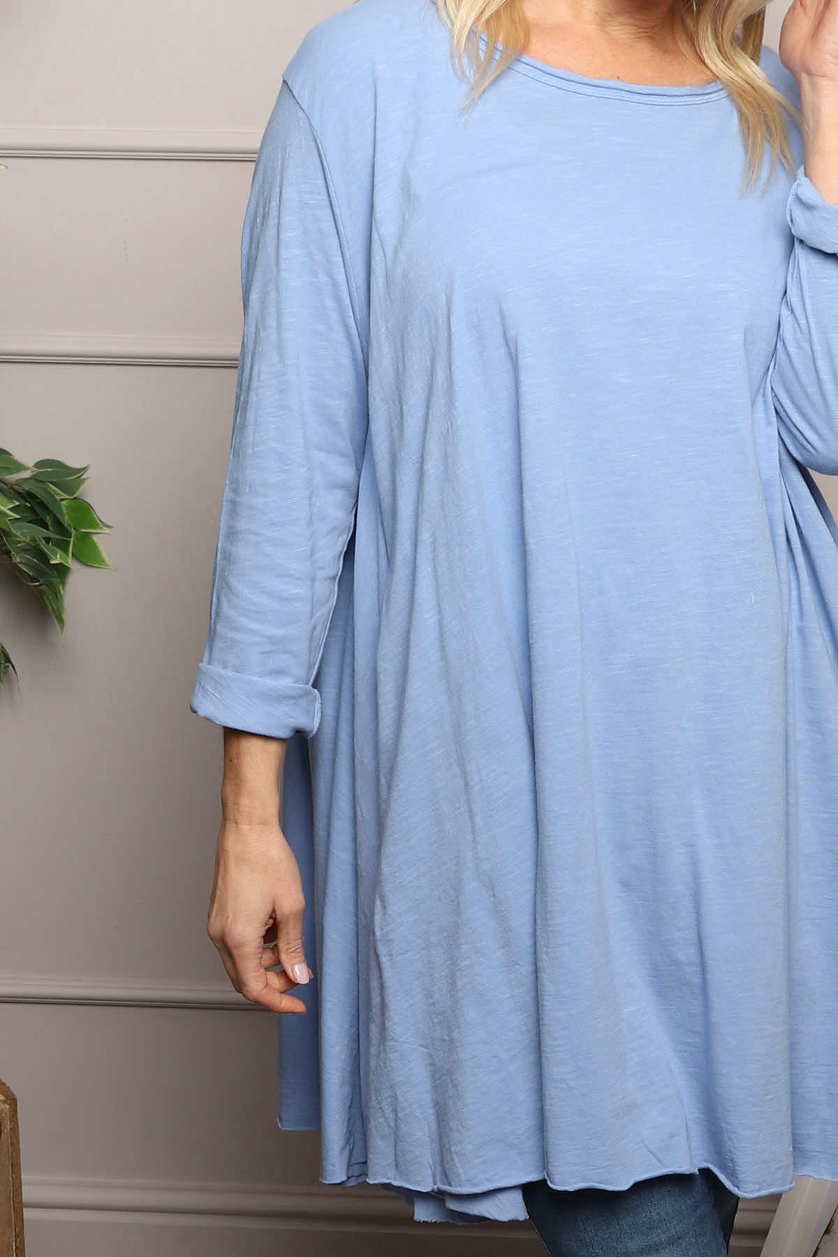 Portofino Cotton Tunic Blue