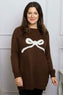 Melinda Bow Knitted Jumper Cocoa
