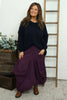 Orla Parachute Linen Skirt Purple