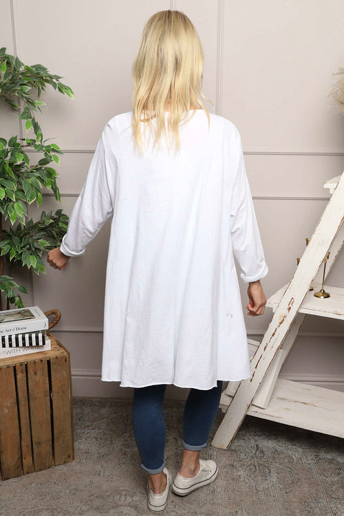 Portofino Cotton Tunic White - Image 4