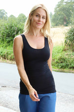 Only Basic Long Tank Top Black Black - Only Basic Long Tank Top Black