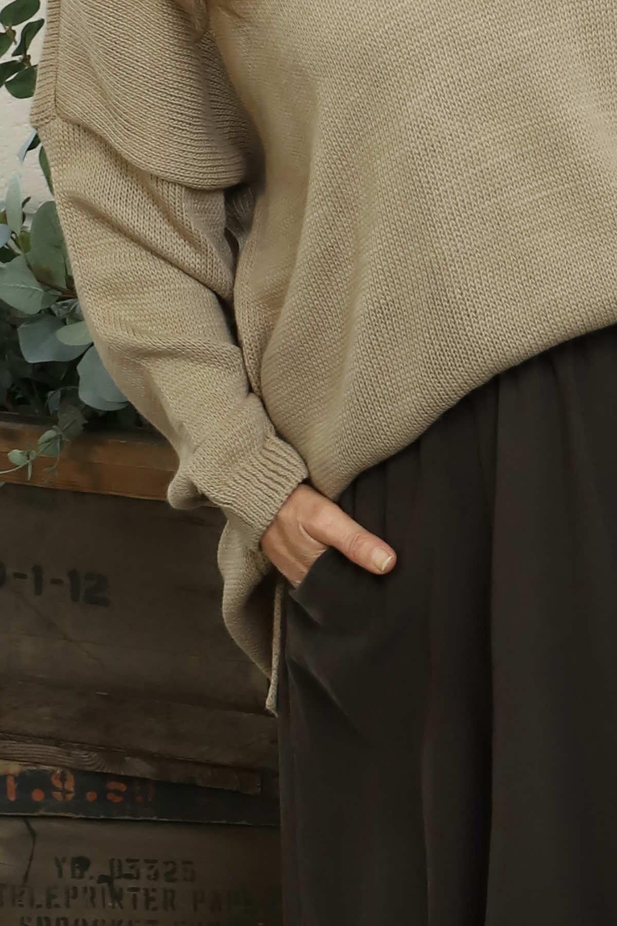 Kyra Needlecord Skirt Cocoa