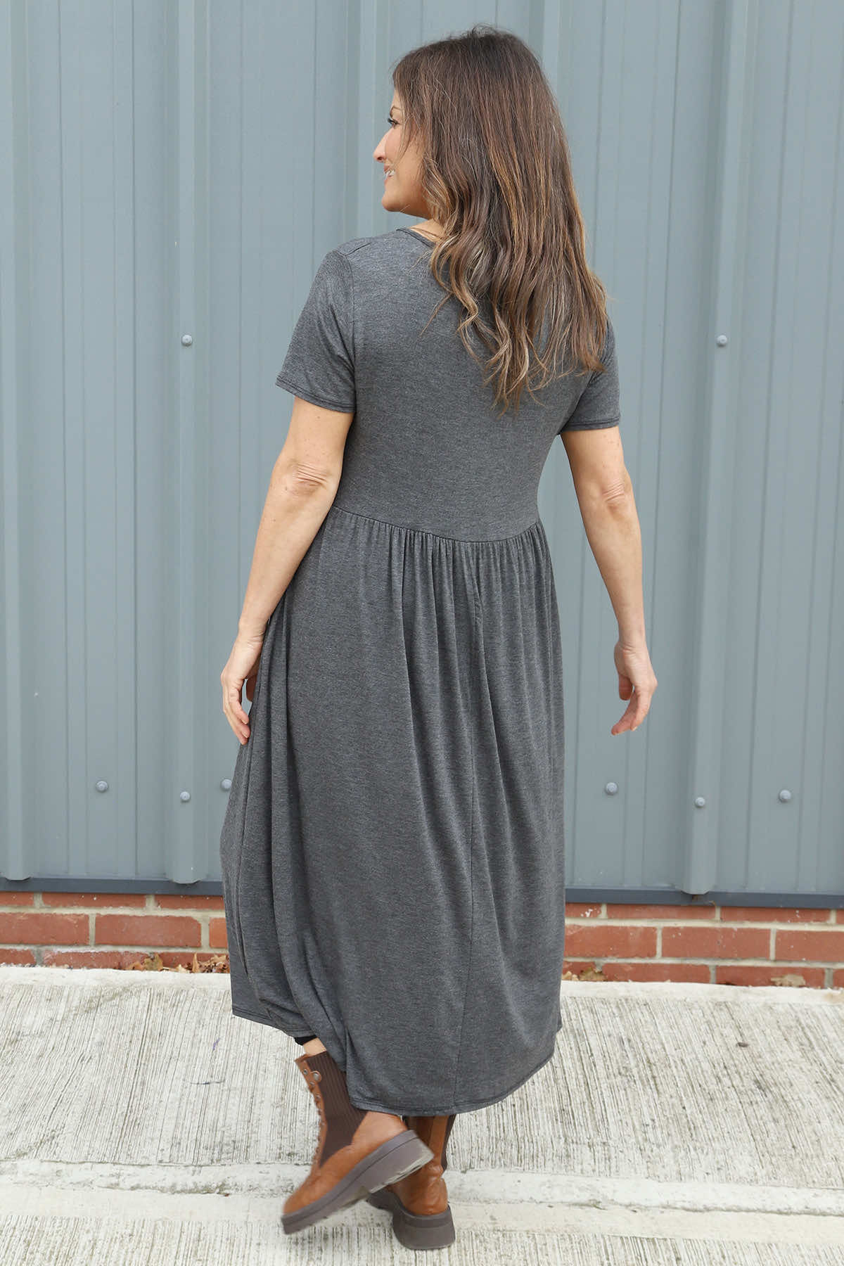 Kylie Dress Charcoal