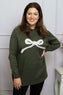 Melinda Bow Knitted Jumper Khaki