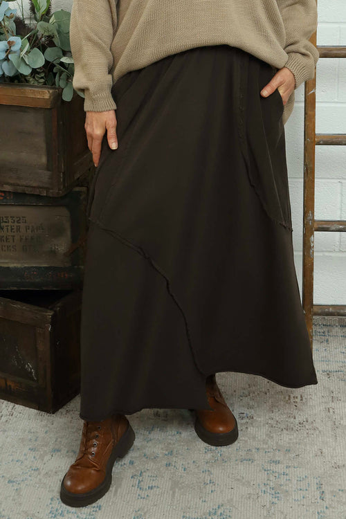 Kyra Needlecord Skirt Cocoa - Image 2