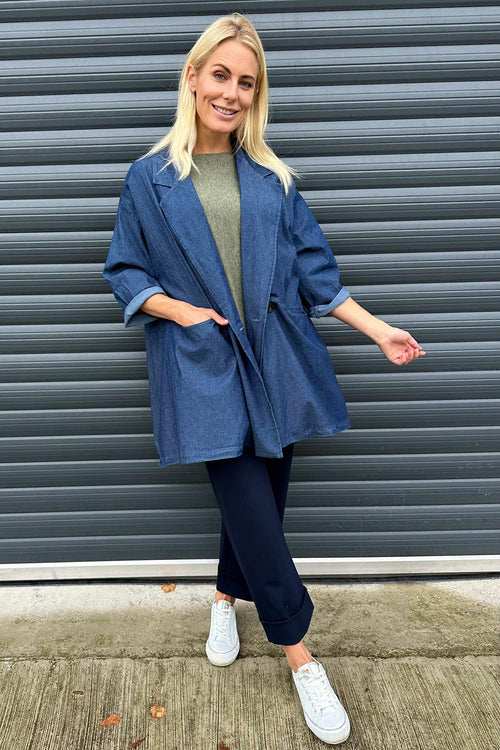 Abigail Denim Jacket Mid Denim