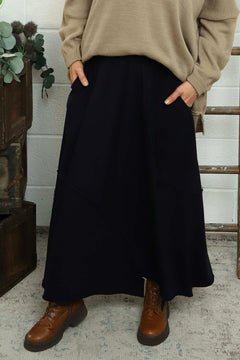 Kyra Needlecord Skirt Black