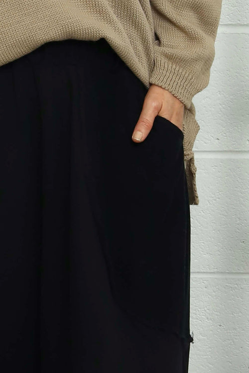 Kyra Needlecord Skirt Black - Image 3