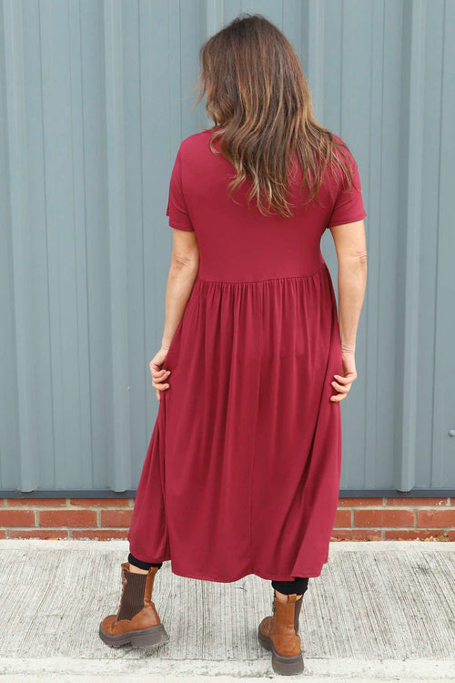 Kylie Dress Wine - Image 4