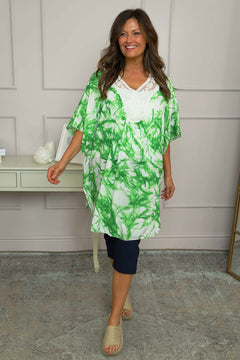 Remi Print Top Green