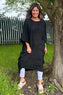Diane Linen Dress Black