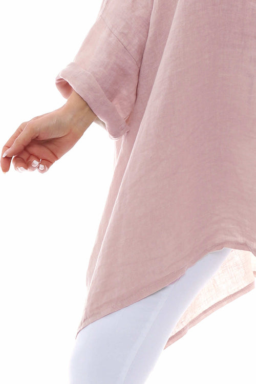 Par Linen Shirt Pink - Image 2