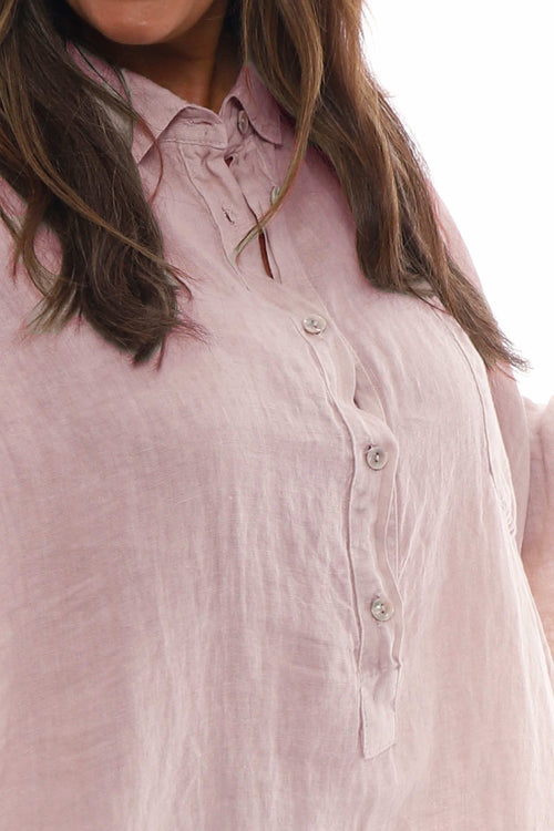 Par Linen Shirt Pink - Image 3