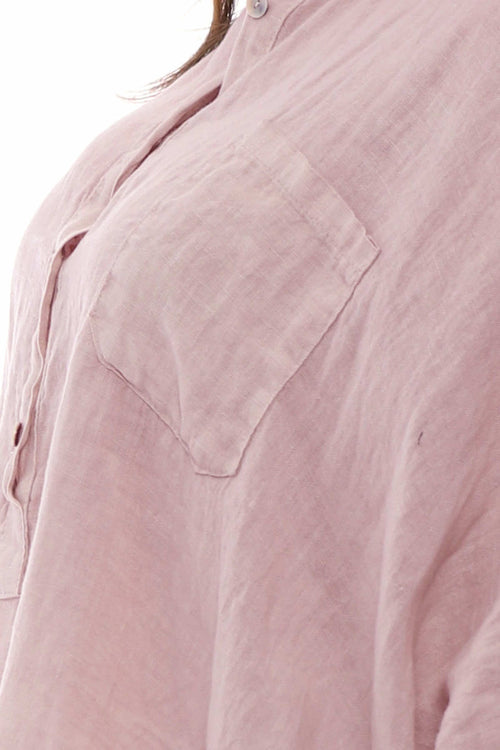 Par Linen Shirt Pink - Image 5