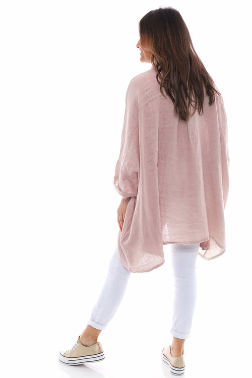 Par Linen Shirt Pink - Image 6