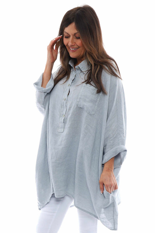 Par Linen Shirt Grey - Image 1