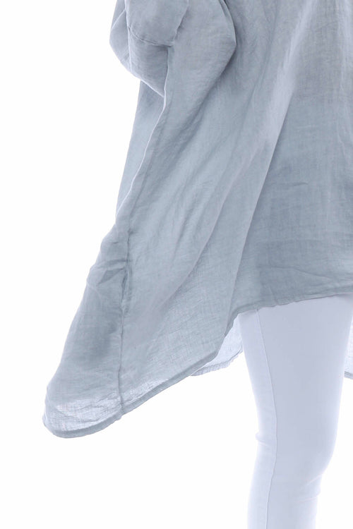 Par Linen Shirt Grey - Image 2