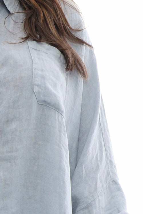 Par Linen Shirt Grey - Image 5