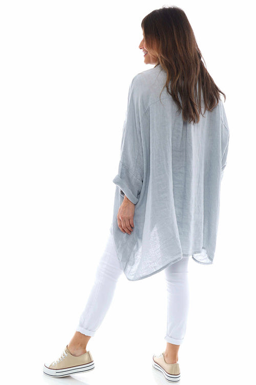 Par Linen Shirt Grey - Image 6