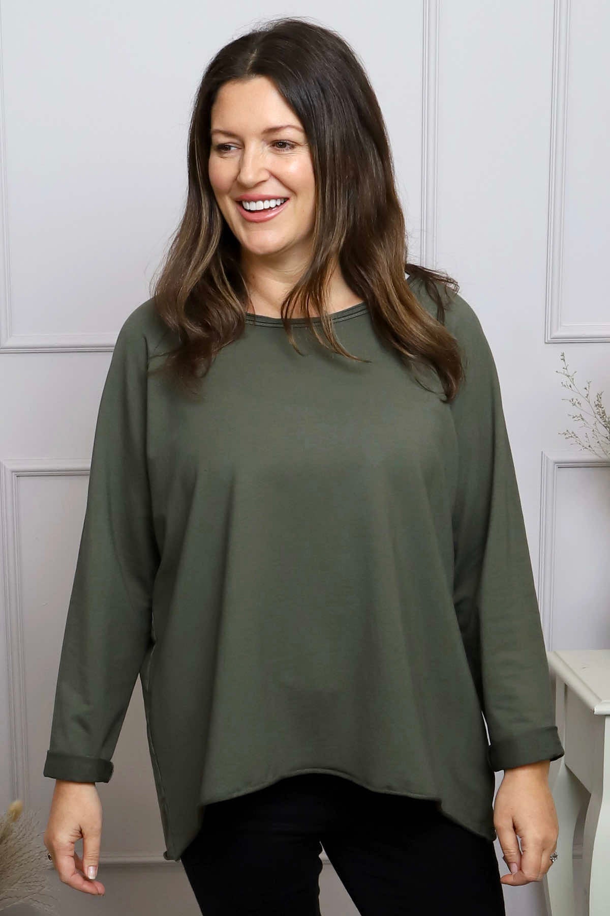 Tarina Cotton Top Khaki