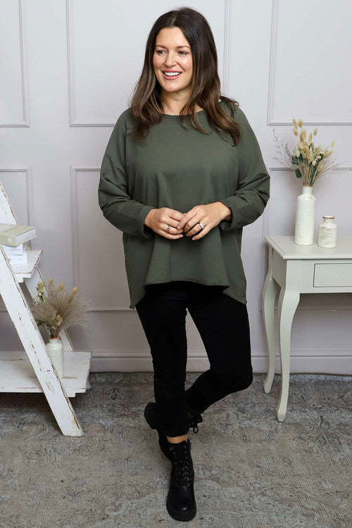 Tarina Cotton Top Khaki - Image 3