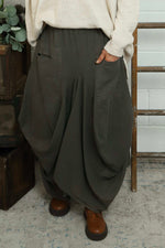 Orla Parachute Linen Skirt Dark Mocha Dark Mocha - Orla Parachute Linen Skirt Dark Mocha