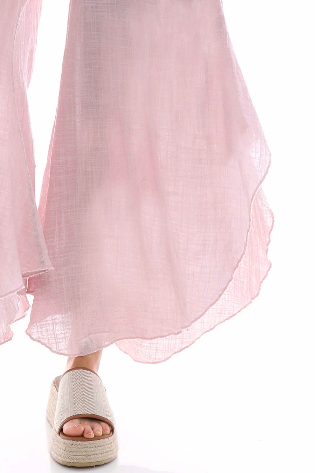 Aralyn Washed Cotton Harem Pants Pink