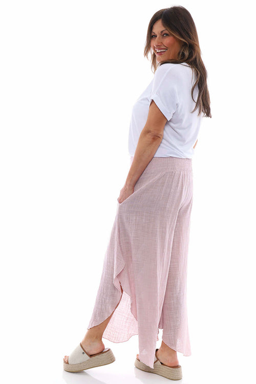 Aralyn Washed Cotton Harem Pants Pink - Image 7