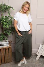 Jaye Pocket Cotton Trousers Khaki Khaki - Jaye Pocket Cotton Trousers Khaki