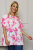 Liliana Floral Top Fuchsia